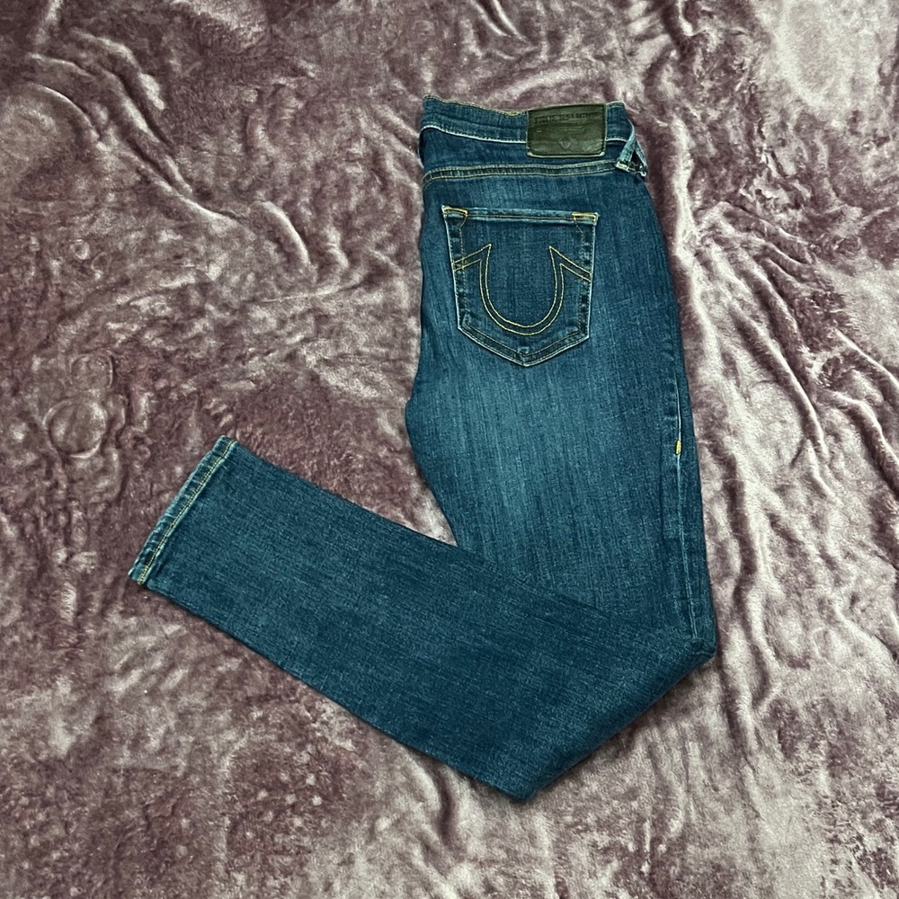 True Religion Halle Mid-Rise Super Skinny Jeans